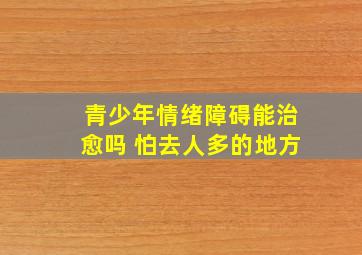 青少年情绪障碍能治愈吗 怕去人多的地方